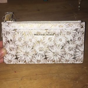 Michael Kors leather slim card case